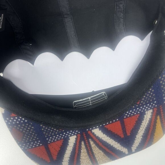 Obey Propaganda 5 Panel Hat Mens Blue Orange Aztec Tribal Cap Strapback - Picture 7 of 8